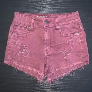 American Eagle high-waisted denim cut off shorts